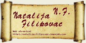 Natalija Filipovac vizit kartica